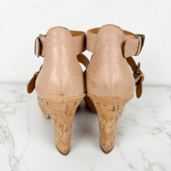 Kork-Ease Leather Strappy Heels Sz 9 - Picture 6 of 12